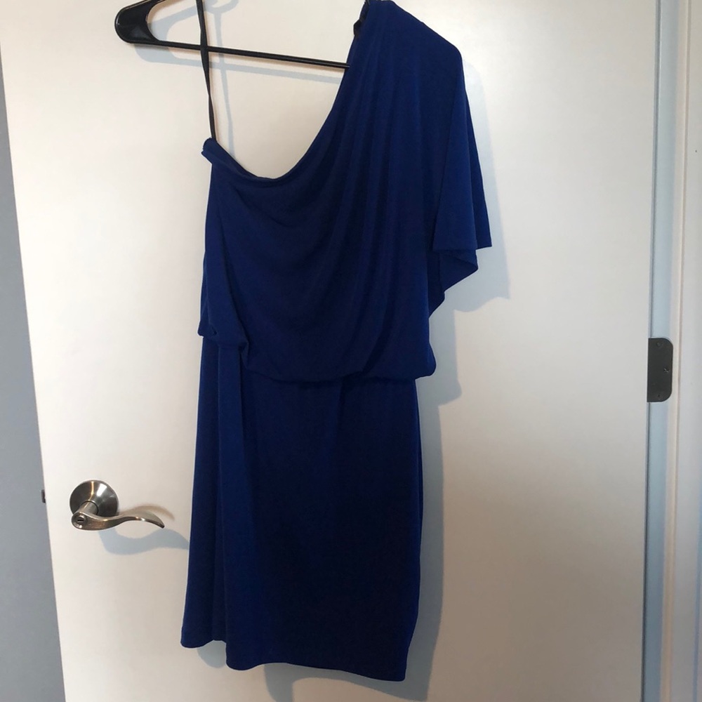 Royal Blue One Shoulder Dress